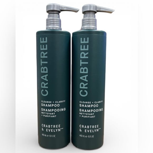 CRABTREE & EVELYN CLEANSE + CLARIFY SHAMPOO 15 oz | Set of 2 - Picture 5 of 7